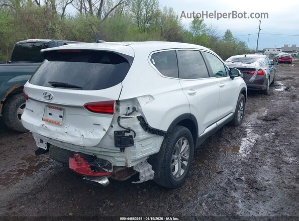 5NMS2CAD0KH049255 2019 HYUNDAI SANTA FE White Trasero derecho