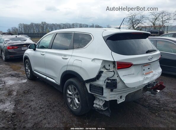 5NMS2CAD0KH049255 2019 HYUNDAI SANTA FE White Trasero izquierdo