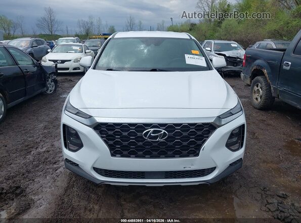 5NMS2CAD0KH049255 2019 HYUNDAI SANTA FE White Vista del cuadro de instrumentos