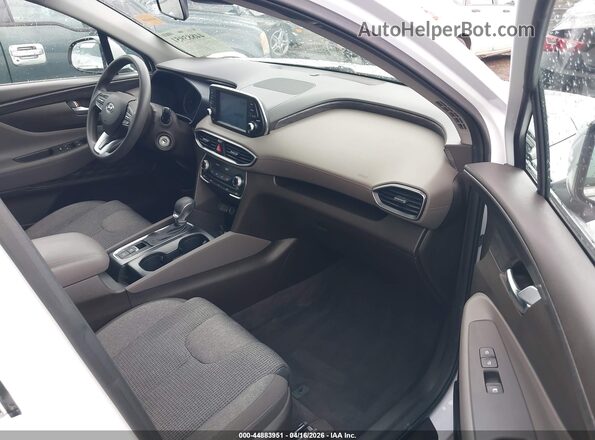 5NMS2CAD0KH049255 2019 HYUNDAI SANTA FE White Vista interior delantera