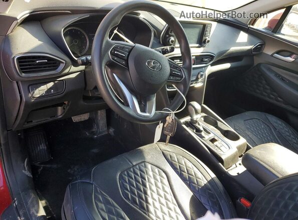 5NMS2CAD2KH030867 2019 HYUNDAI SANTA Red Vista del salpicadero