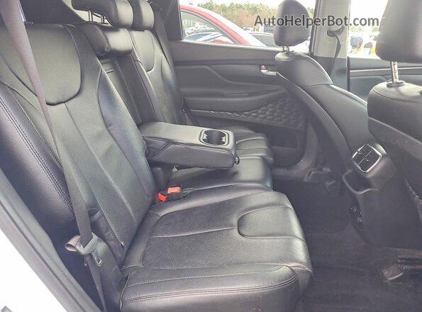 5NMS2CAD9KH096526 2019 HYUNDAI SANTA Белый Вид задних сидений