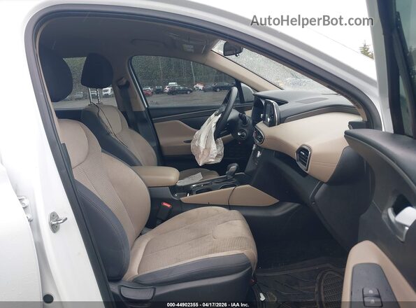 5NMS2CADXLH290192 2020 HYUNDAI SANTA FE White Front interior view