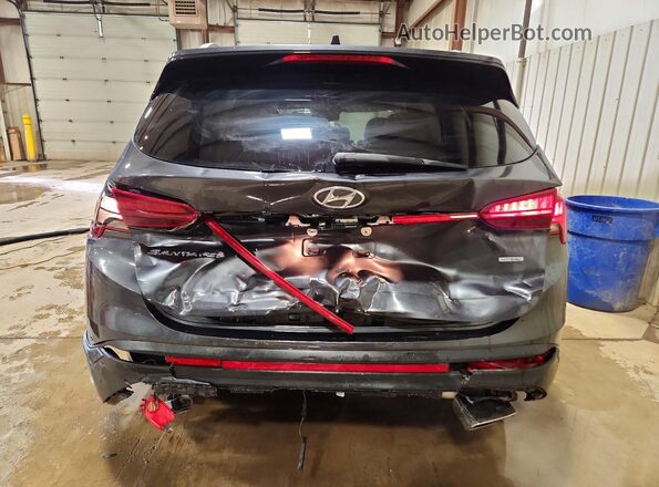 5NMS2DA19PH501187 2023 HYUNDAI SANTA FE HYBRID BLUE Gray Rear view