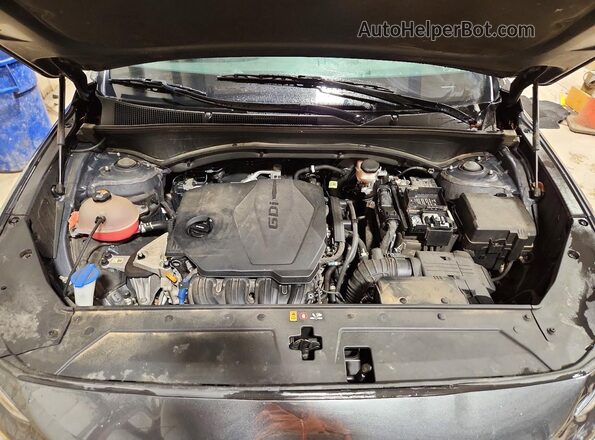 5NMS2DA19PH501187 2023 HYUNDAI SANTA FE HYBRID BLUE Gray Engine compartment view