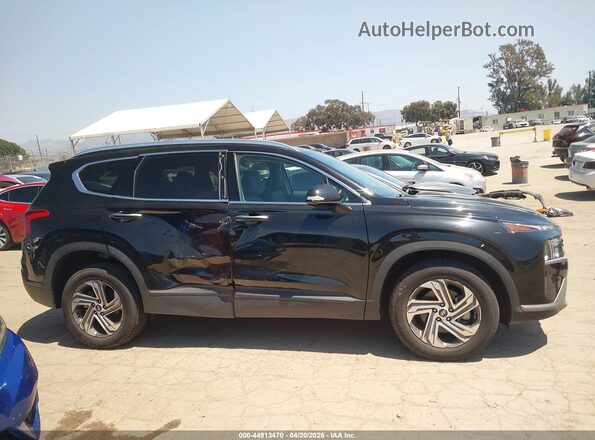 5NMS2DAJ3PH627271 2023 HYUNDAI SANTA FE Black Widok wnętrza z tyłu