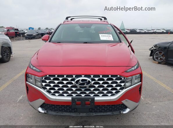 5NMS2DAJ8NH406486 2022 HYUNDAI SANTA FE Red Rear interior view