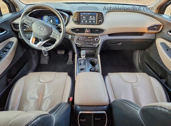 5NMS33AD0LH168440 2020 HYUNDAI SANTA Gray Widok deski rozdzielczej