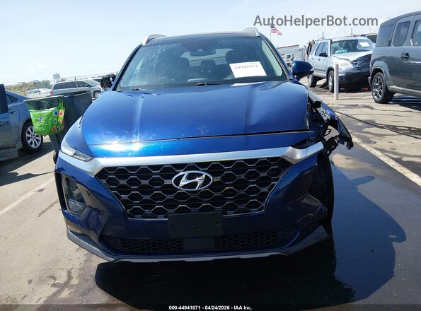 5NMS33AD3LH253384 2020 HYUNDAI SANTA FE Синий Вид щитка приборов