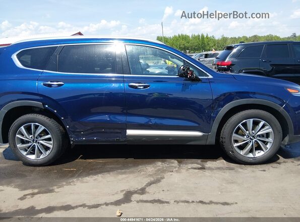 5NMS33AD3LH253384 2020 HYUNDAI SANTA FE Синий Вид задней части салона