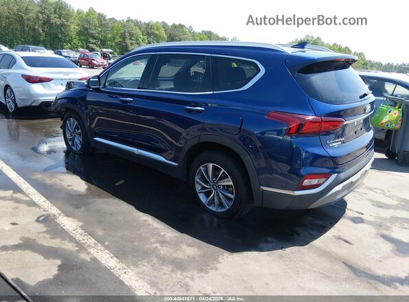 5NMS33AD3LH253384 2020 HYUNDAI SANTA FE Синий Задняя левая четверть