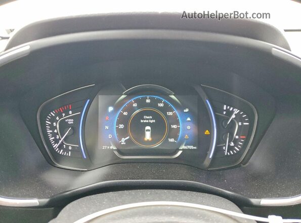 5NMS33AD4LH273577 2020 HYUNDAI SANTA White Vista del cuadro de instrumentos