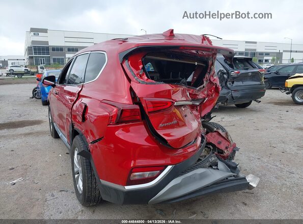 5NMS33AD5LH145154 2020 HYUNDAI SANTA FE Красный Задняя левая четверть