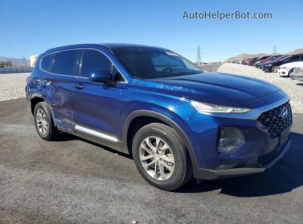 5NMS3CAD3KH023231 2019 HYUNDAI SANTA Blue Передня права чверть