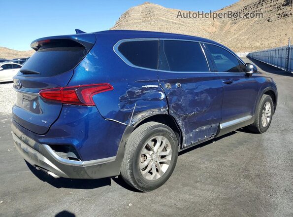 5NMS3CAD3KH023231 2019 HYUNDAI SANTA Blue Задня права чверть