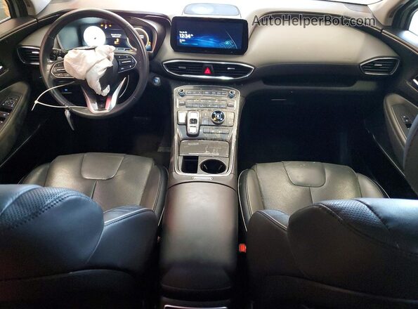 5NMS3DAJ1MH313188 2021 HYUNDAI SANTA Silver Առջևի վահանակի տեսք