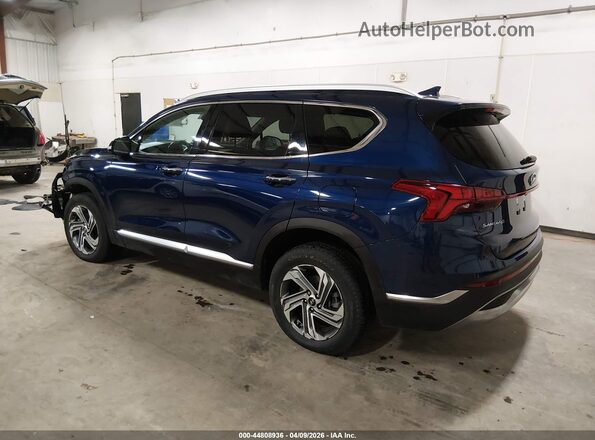 5NMS3DAJ3MH357824 2021 HYUNDAI SANTA FE Blue Հետևի ձախ