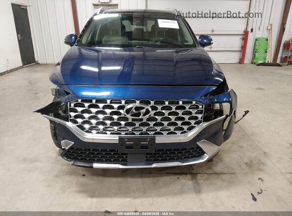 5NMS3DAJ3MH357824 2021 HYUNDAI SANTA FE Blue Դիմացի տեսք