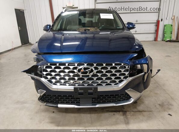 5NMS3DAJ3MH357824 2021 HYUNDAI SANTA FE Blue Սալոնի հետևի տեսք