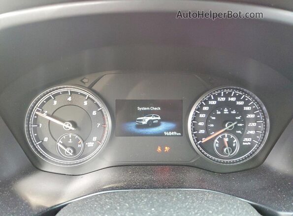 5NMS3DAJ4NH432130 2022 HYUNDAI SANTA Red Vista del cuadro de instrumentos