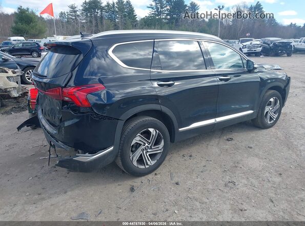 5NMS3DAJ4NH475110 2022 HYUNDAI SANTA FE Black Tył prawy