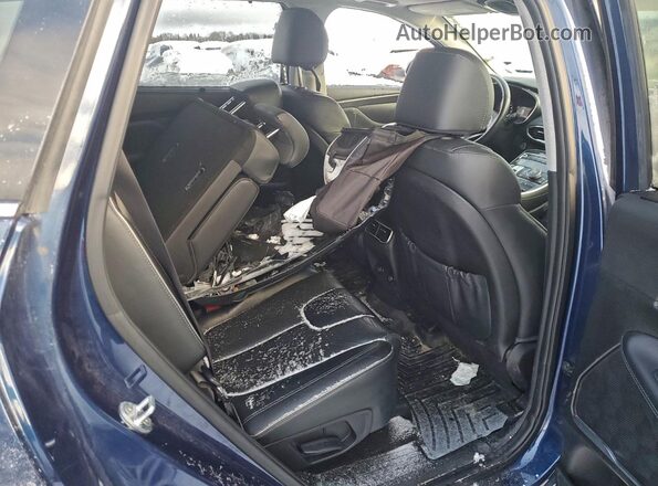 5NMS3DAJXNH395648 2022 HYUNDAI SANTA Blue Вид задніх сидінь