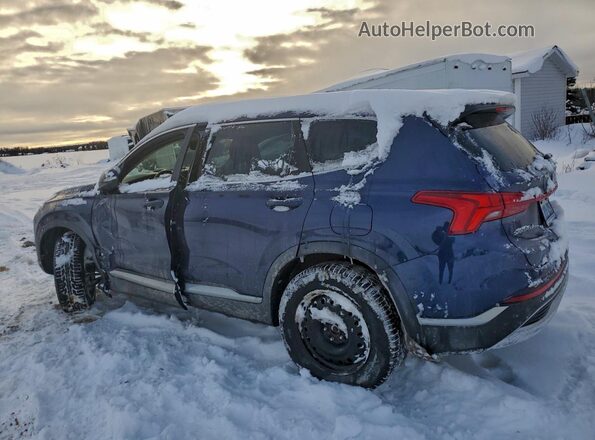 5NMS3DAJXNH395648 2022 HYUNDAI SANTA Blue Задня ліва чверть