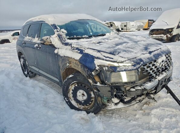 5NMS3DAJXNH395648 2022 HYUNDAI SANTA Blue Передня права чверть