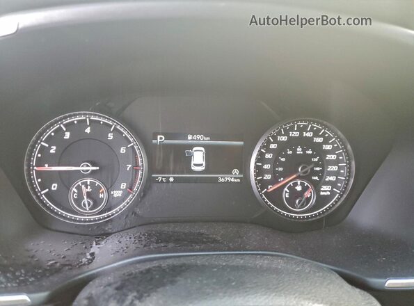 5NMS3DAJXNH395648 2022 HYUNDAI SANTA Blue Вид щитка приладів
