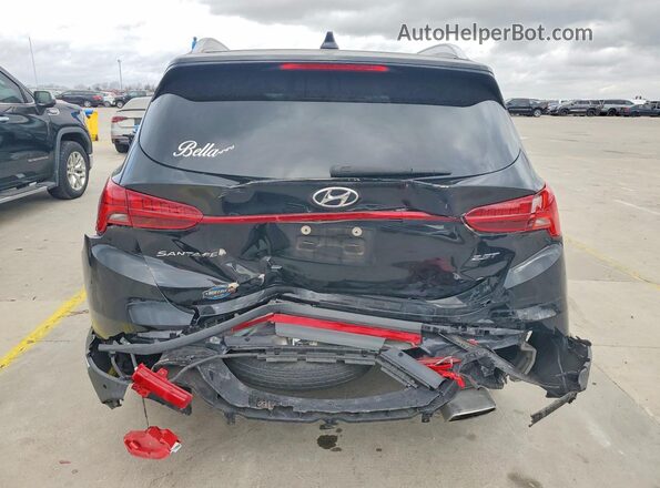 5NMS44AL1MH314548 2021 HYUNDAI SANTA Black Вид ззаду