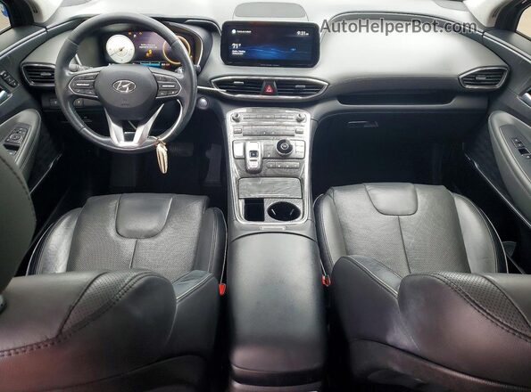 5NMS44AL1MH314548 2021 HYUNDAI SANTA Black Вид панелі приладів
