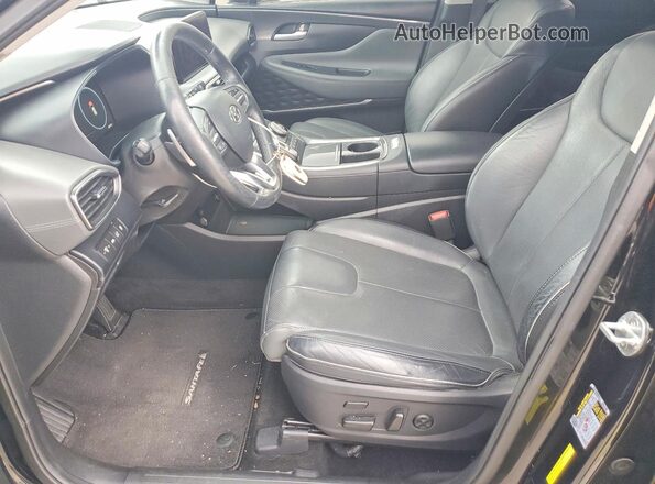 5NMS44AL1MH314548 2021 HYUNDAI SANTA Black Вид салону спереду