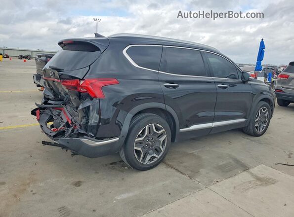 5NMS44AL1MH314548 2021 HYUNDAI SANTA Black Задня права чверть