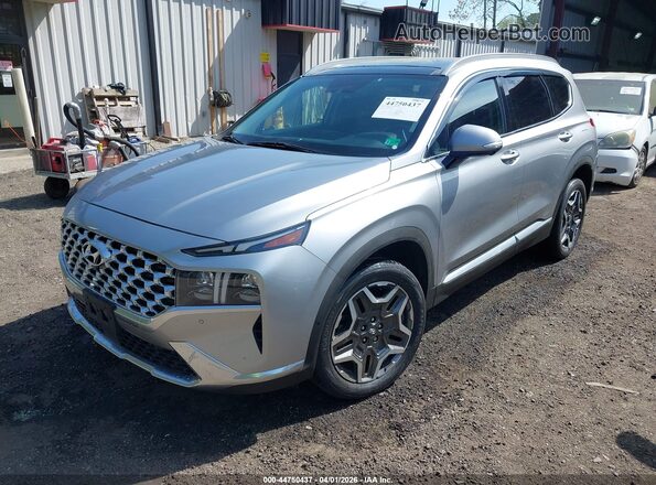 5NMS44AL3MH371768 2021 HYUNDAI SANTA FE Light Blue Front left