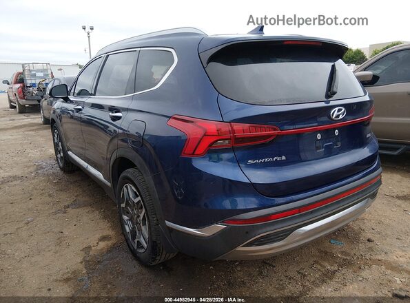 5NMS44AL5NH444723 2022 HYUNDAI SANTA FE Blue Rear left