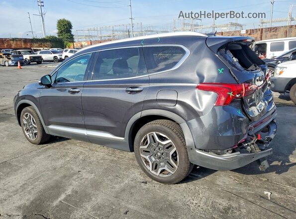 5NMS44AL7MH318636 2021 HYUNDAI SANTA Gray Հետևի ձախ