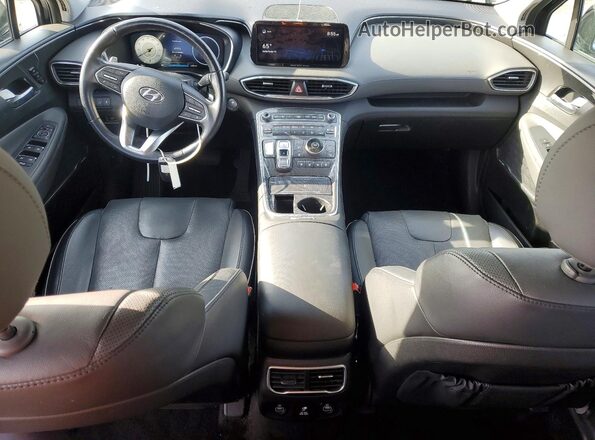 5NMS44AL7MH318636 2021 HYUNDAI SANTA Gray Առջևի վահանակի տեսք