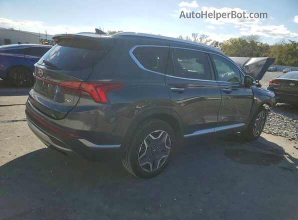 5NMS44AL7MH321195 2021 HYUNDAI SANTA Серый Задняя правая четверть
