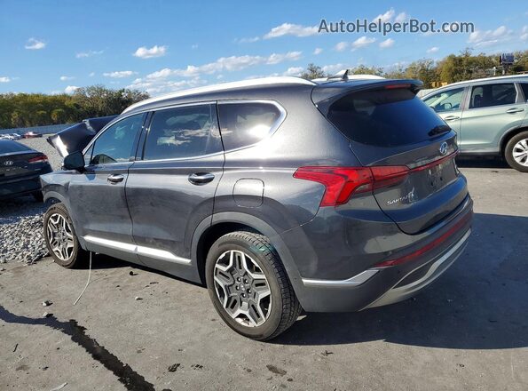 5NMS44AL7MH321195 2021 HYUNDAI SANTA Серый Задняя левая четверть