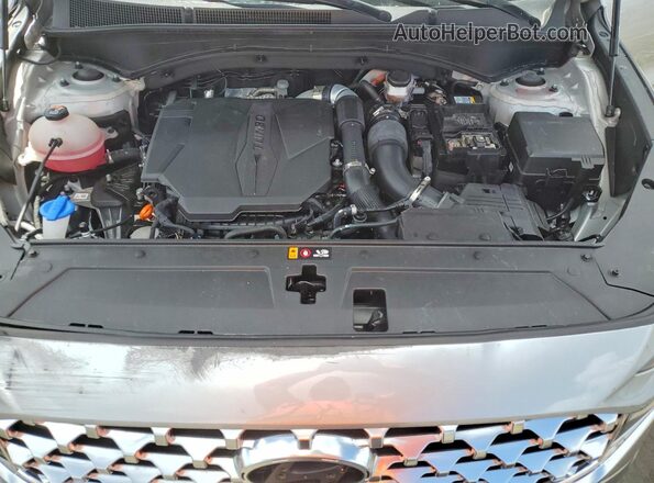 5NMS44AL7PH638849 2023 HYUNDAI SANTA Silver Вид підкапотного простору