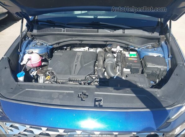 5NMS4DAL6MH340949 2021 HYUNDAI SANTA FE Blue Вид ззаду