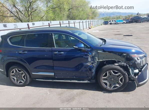 5NMS4DAL6MH340949 2021 HYUNDAI SANTA FE Blue Вид задньої частини салону