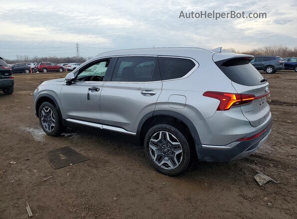 5NMS4DAL7MH337669 2021 HYUNDAI SANTA Silver Հետևի ձախ