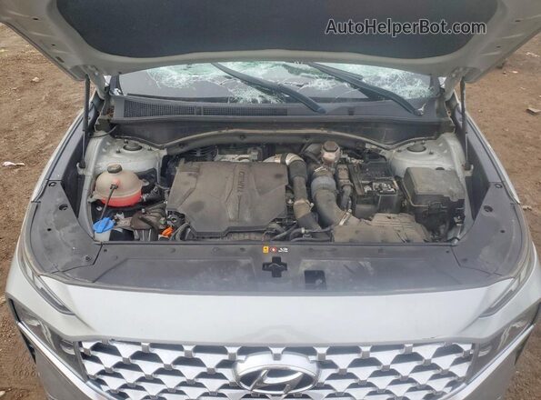5NMS4DAL7MH337669 2021 HYUNDAI SANTA Silver Շարժիչի բաժամունքի տեսք