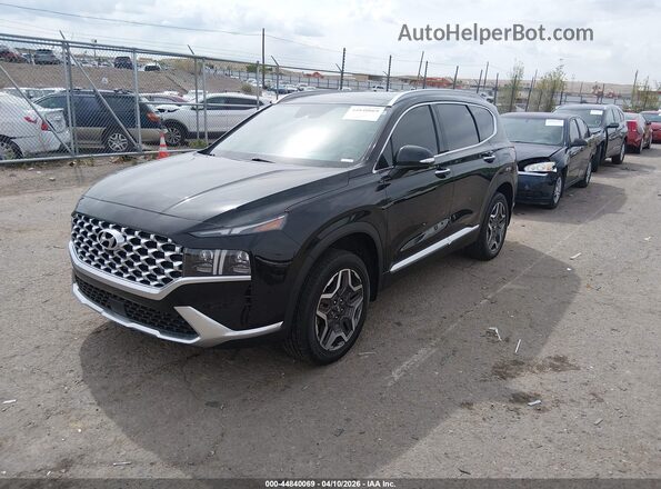 5NMS4DAL9PH590478 2023 HYUNDAI SANTA FE Black Передня ліва чверть