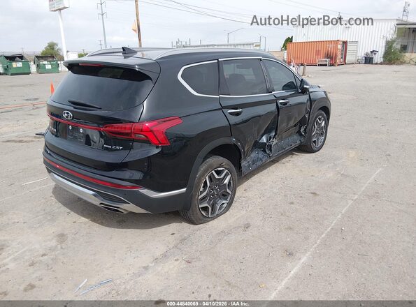 5NMS4DAL9PH590478 2023 HYUNDAI SANTA FE Black Задня права чверть