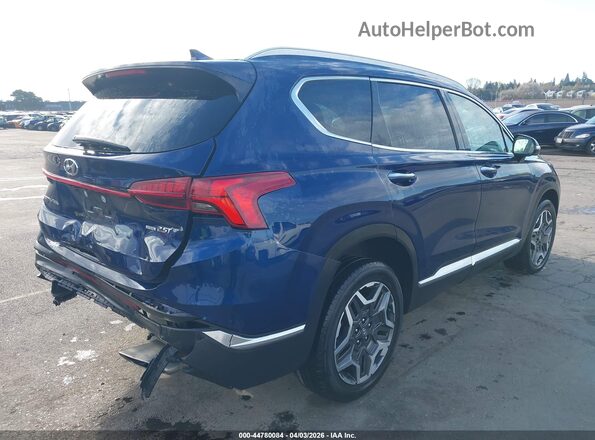 5NMS4DALXMH353607 2021 HYUNDAI SANTA FE Blue 