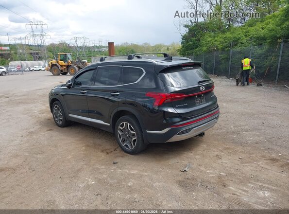 5NMS4DALXNH469651 2022 HYUNDAI SANTA FE Black Rear left