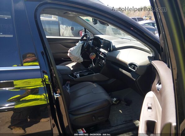 5NMS5CAD6KH002173 2019 HYUNDAI SANTA FE Black Вид салону спереду