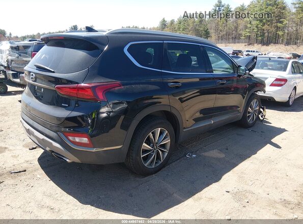 5NMS5CAD6KH002173 2019 HYUNDAI SANTA FE Black Задня права чверть